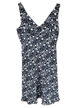 Express Vintage Y2K Black And White Floral Midi Dress